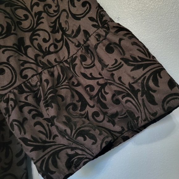 Ecologie Pintucked Button Front Tunic Top in Black Plus Size 3X - Picture 4 of 13